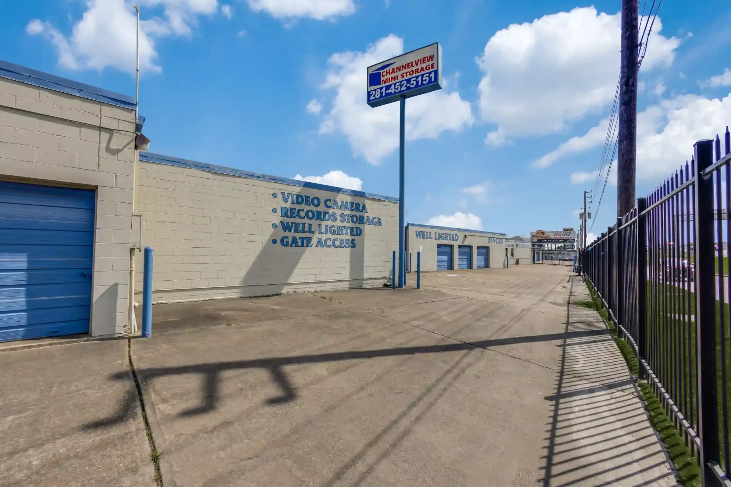 channelview storage facility gated