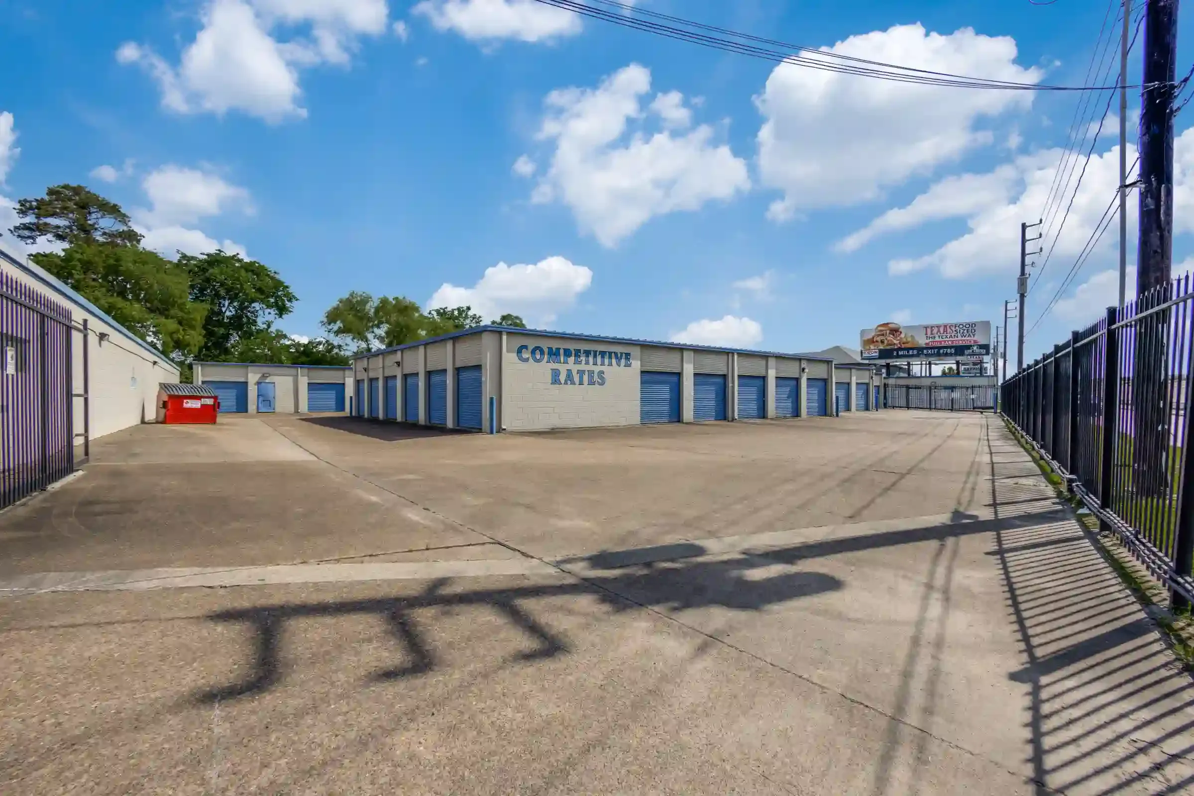 fenced storage units