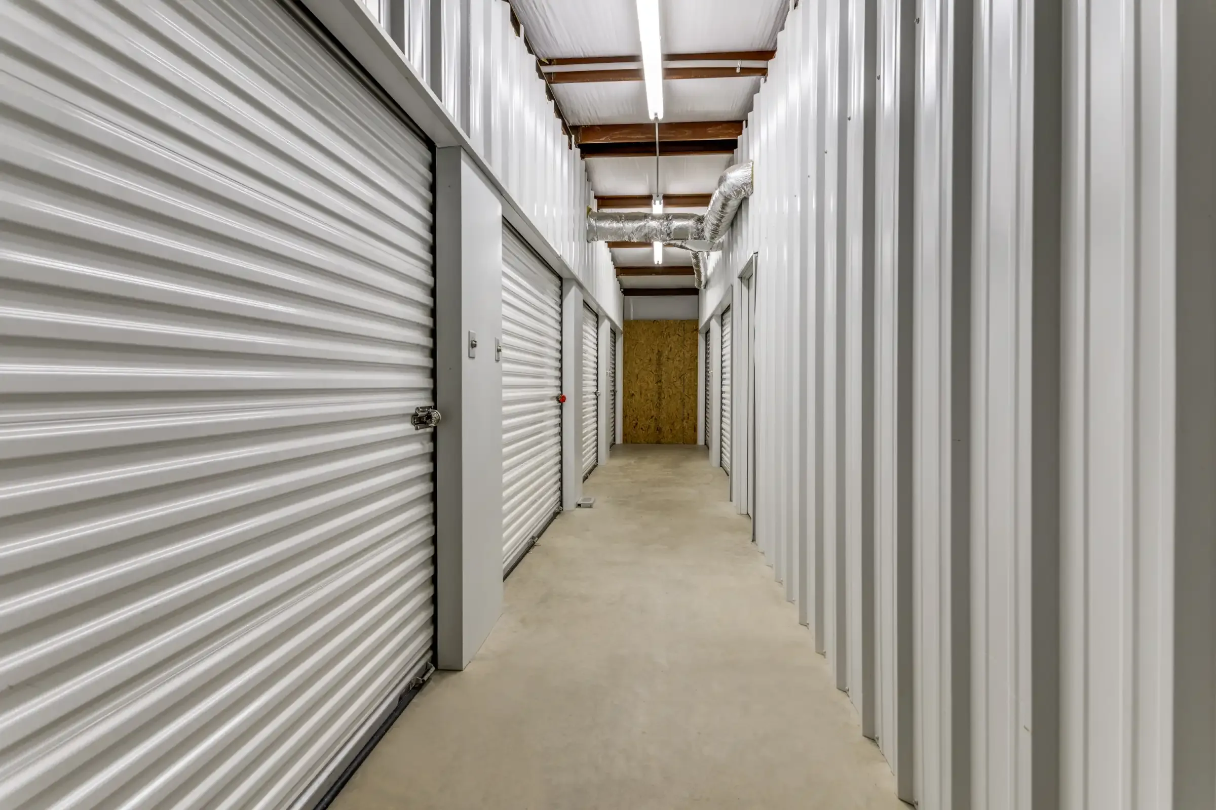 hallway inside a self storage