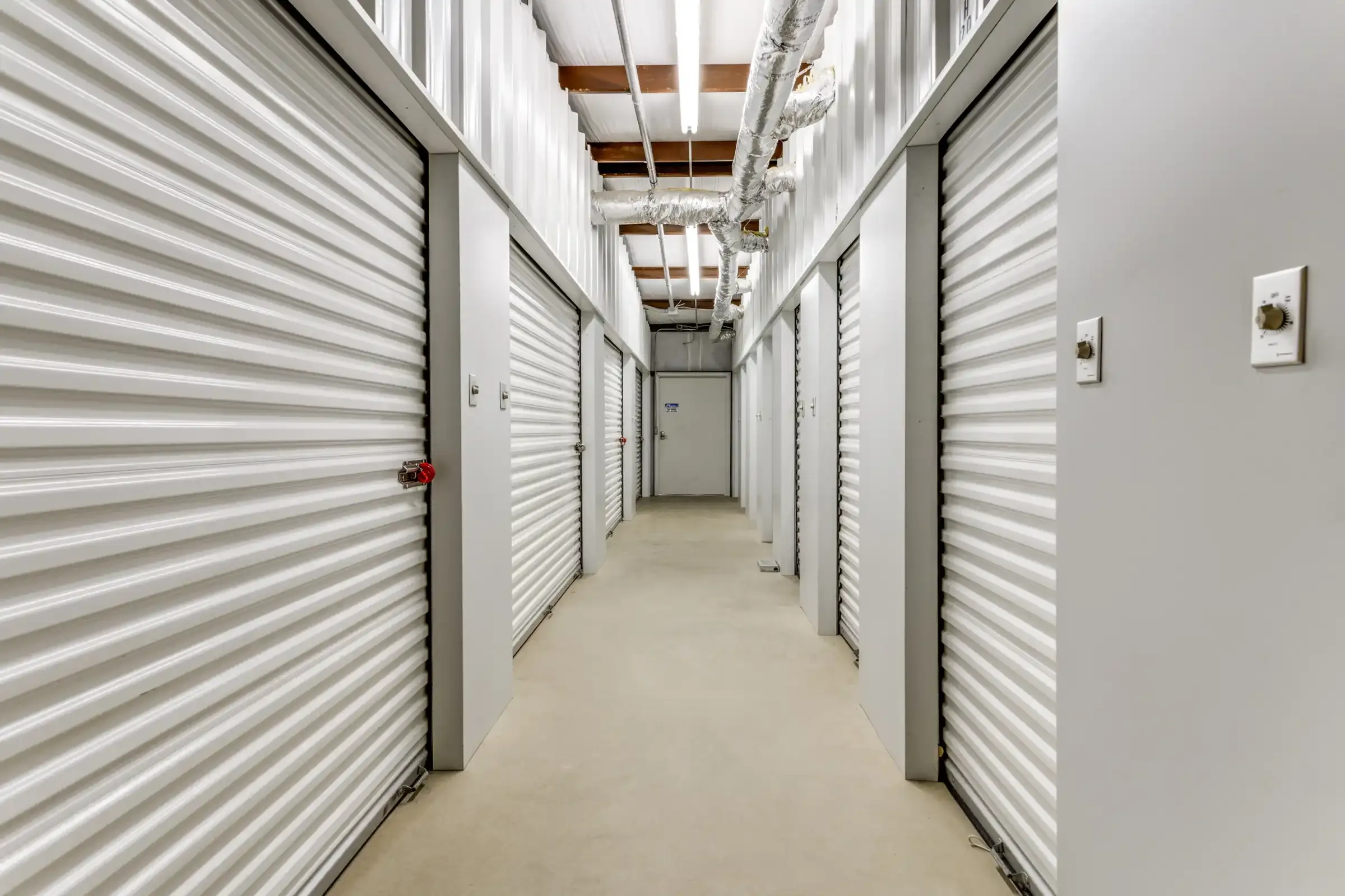 hallway inside a self storage