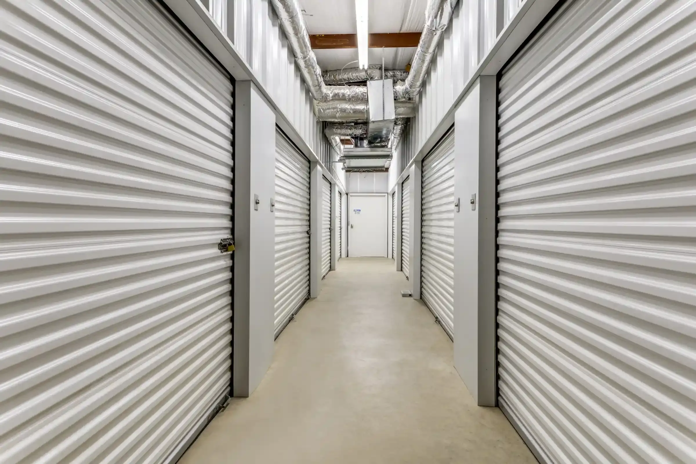 hallway inside a self storage