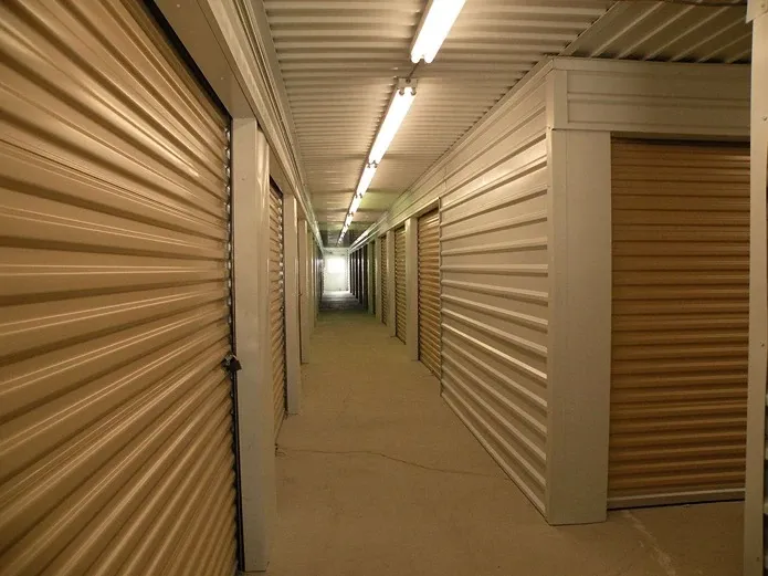 inside a storage facility
