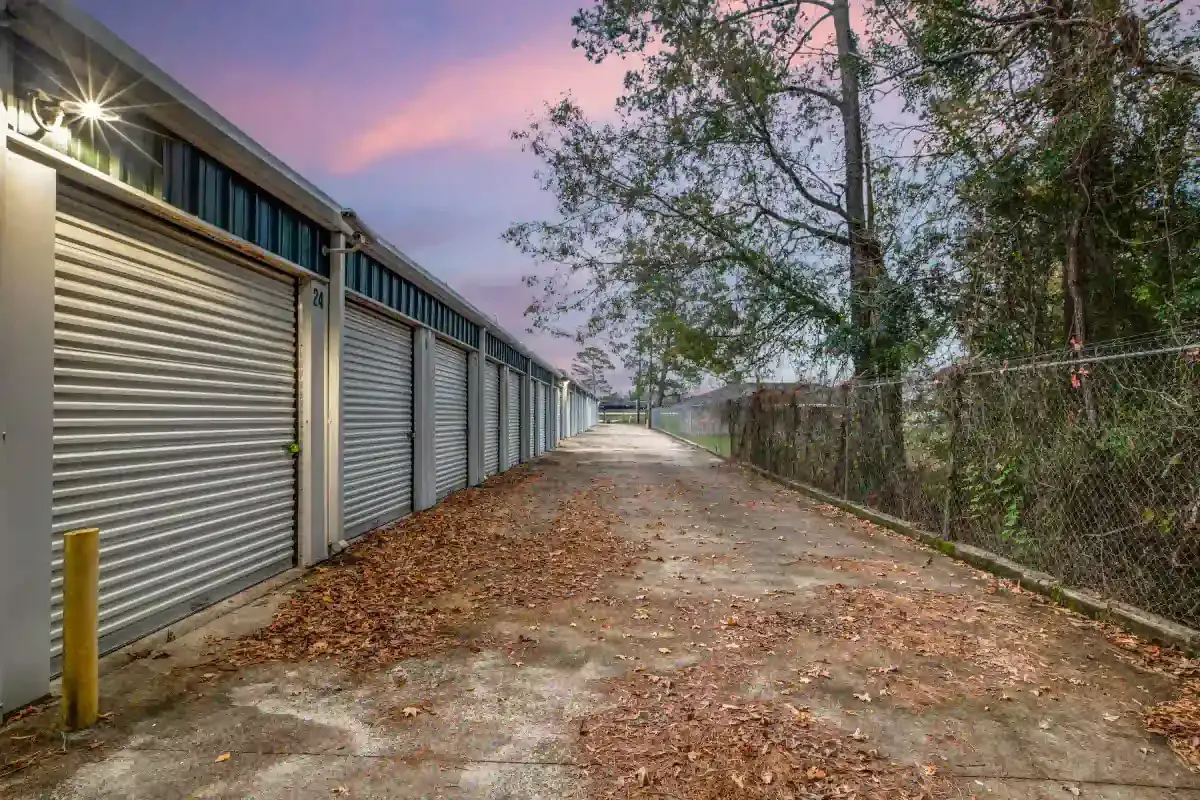 storage facility fenced