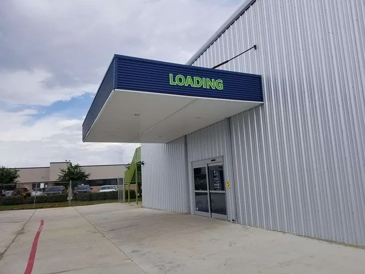 loading area at self storage facility