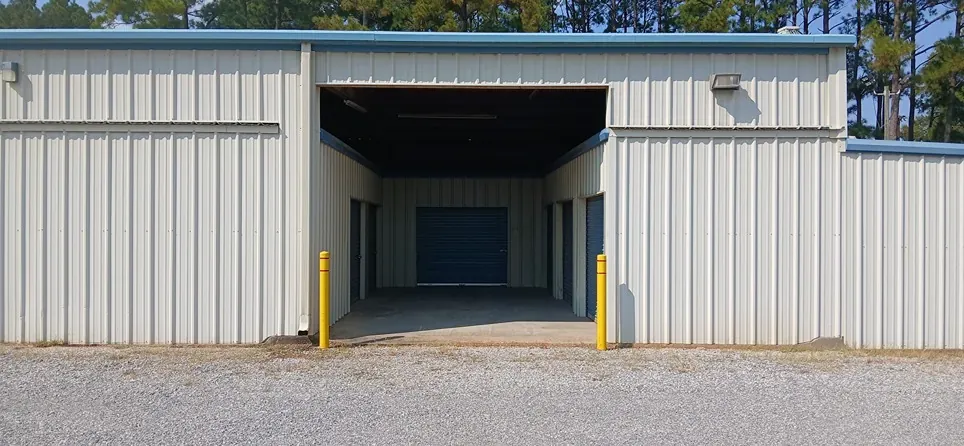 drive up and drop of dock area for indoor storage A-Safe Storage Ball