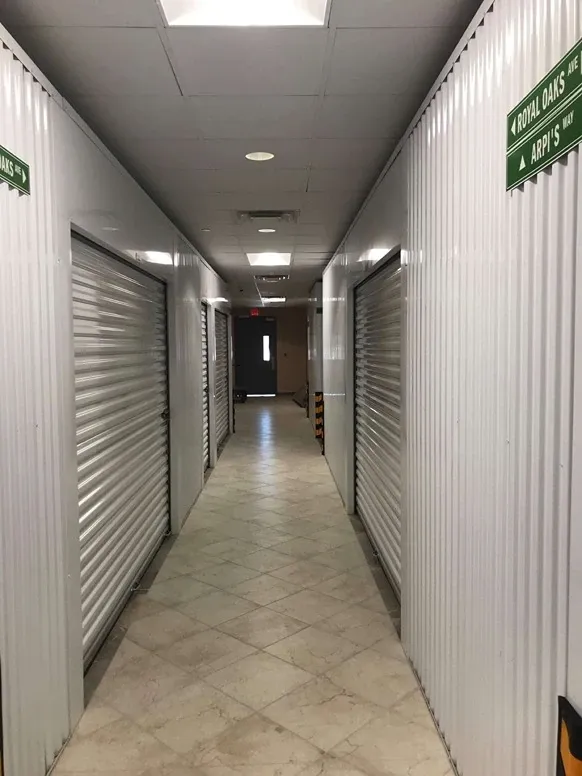 inside self storage units with roll up doors