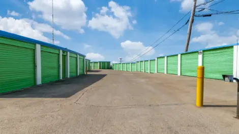 outside storage units with roll up doors