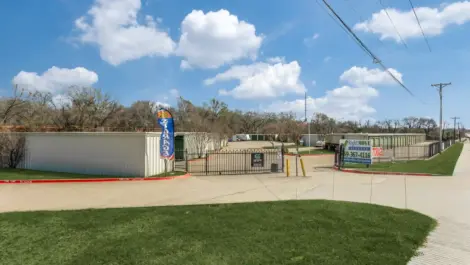 gated entry to storage facility