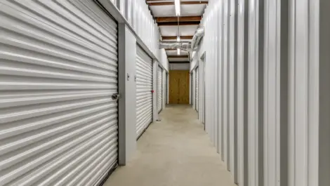 hallway inside a self storage