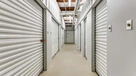 hallway inside a self storage