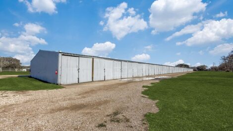 large storage with swing doors