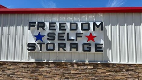 freedom self storage sign