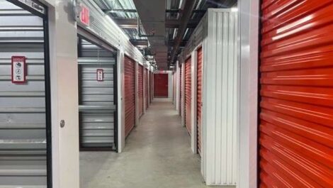 inside storage facility