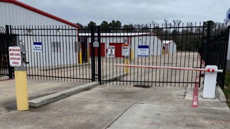 gate entry at storage facility