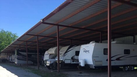 covered rv and boat storage