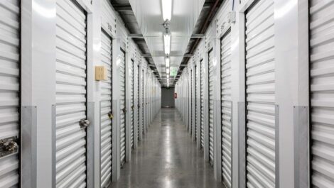 white climate-controlled self storage units