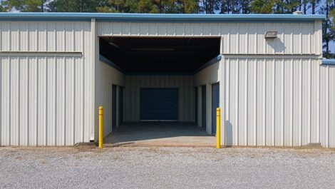 drive up and drop of dock area for indoor storage A-Safe Storage Ball