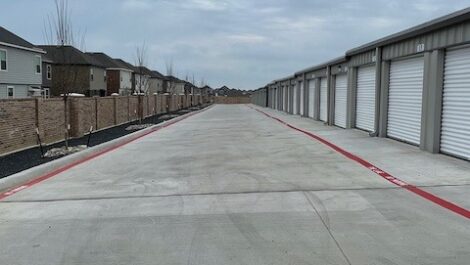 Christian Road Storage wide lanes for drop off storage