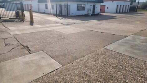 Clear Lake Storage entrance, storefront