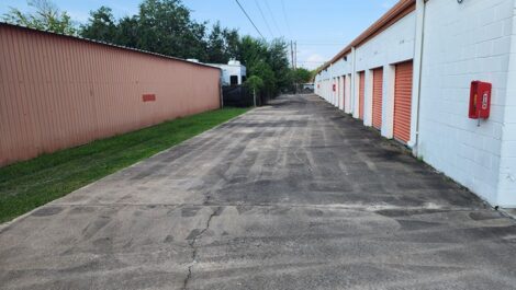 Backside and drive up storage Clear Lake Storage