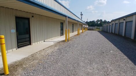 Outside storage, drive up storage, door to indoor storage A-Safe Storage Ball