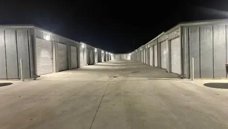Christian Road Storage night time view of storage